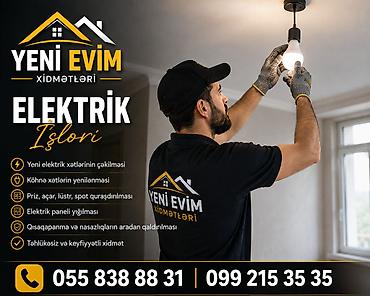 ev təmiri və dizayn: “Yeni Evim Xidmətləri” – Elektrik və Təmir həlləri Elektrik işləri: - — 1