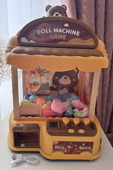 oyun evi: Uşaq üçün “Doll Machine Game” mini kran aparatı - Rəng: sarı-qəhvəyi — 2