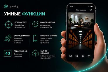 mini 4k: 4G внутренняя PTZ IP-камера видеонаблюдения (двойной объектив) — 3