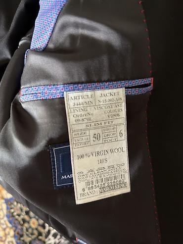 нина ричи: Классический мужской пиджак Marco Renci, чёрный, силуэт Slim Fit.ш - — 5