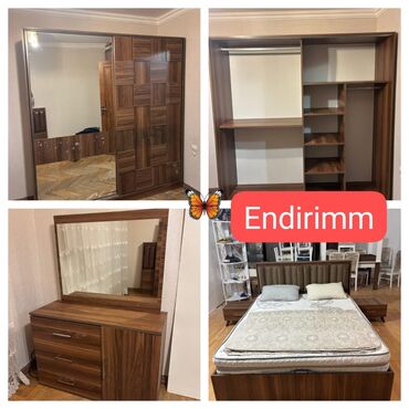 Sifarişlə yataq dəstləri: İkinəfərlik çarpayı, Dolab, Termo, 2 tumba, İşlənmiş