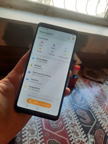 Samsung: Samsung Galaxy A9, 128 GB, rəng - Yaşıl, Zəmanət, Sensor, Barmaq izi