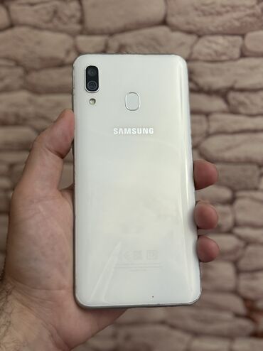 Samsung: Samsung Galaxy A30, 4 GB, rəng - Ağ, Sensor, Barmaq izi, Face ID