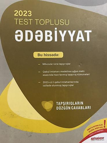 Testlər: Ədəbiyyat Testlər 11-ci sinif, DİM, 1-ci hissə, 2023 il — 1