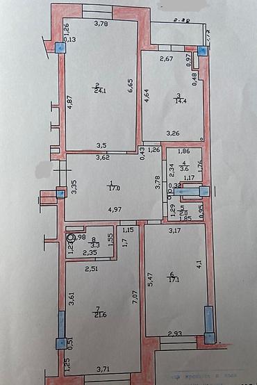 эльдорадо ихлас: 3 комнаты, 106 м², Старый аэропорт 9 этаж, Евроремонт — 6