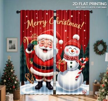 Ostali proizvodi za kuću: Novogodišnje zavese Dimenzije 150x60cm Cena 1700din/2kom kao na slici — 30