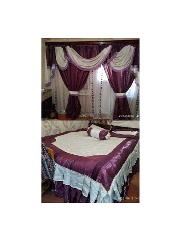 гарнитур для спальни: Покрывало цвет - Фиолетовый