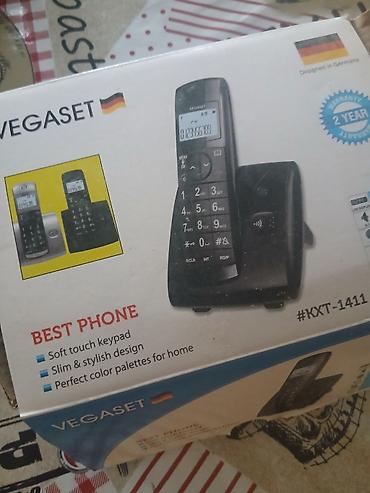 telefon satiwi: VEGASET simsiz ev telefonu – model KXT-1411 Xüsusiyyətlər: - Dizayn — 3