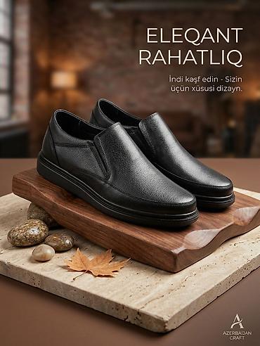 smart saat honor: Eleqant və rahat kişi ayaqqabısı – xüsusi dizaynlı slip-on model — 1