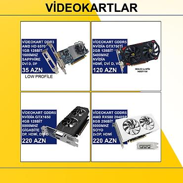 Videokartlar: Videokartlar ⭐Videokart AMD HD 6570 1GB 128bit 1600Mhz Sapphire DVİ D — 1