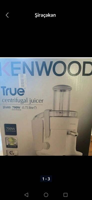 kenwood mikser qiymetleri: Şirəçəkən Kenwood, Qarışıq, Yeni, Ünvandan götürmə