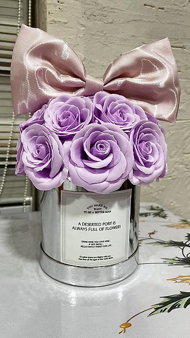 Цветы и букеты: Букет из 21 розочки Букет из мыло Букет роз Каждый лепесток сделан — 4