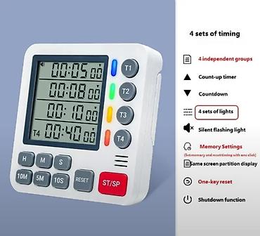 timer: Taymer 4 müstəqil kanallı Bu çoxfunksiyalı rəqəmsal taymer çox — 2
