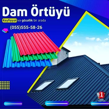örtüklər v Azərbaycan | Avtomobil aksesuarları: Profnastil, Çerepitsa, Şifer | Zəmanət, Kredit, Pulsuz çatdırılma