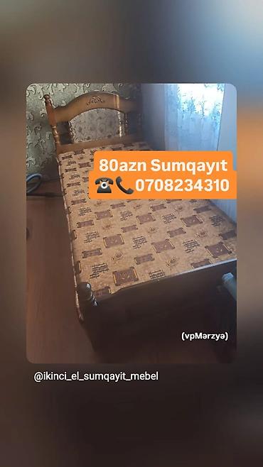 Çarpayılar: İşlənmiş, Təknəfərlik çarpayı, Bazalı, Matras ilə, Siyirməsiz — 6