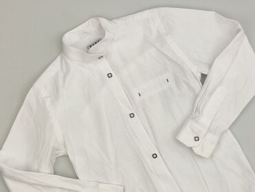 koszula w geometryczne wzory: Shirt 9 years, condition - Very good, pattern - Monochromatic, color - White
