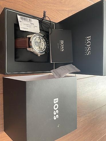 saat boss: İşlənmiş, Qol saatı, Hugo Boss, rəng - Gümüşü — 4