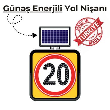 Tədbirlərin təşkili: GÜNƏŞ ENERJİLİ YOL NİŞANI Gündüz vaxtı enerji topayır, qaranlıq