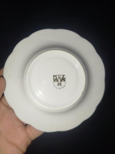 açar destleri: Çay dəsti, rəng - Ağ, Kobalt, Madonna, 6 nəfərlik — 6