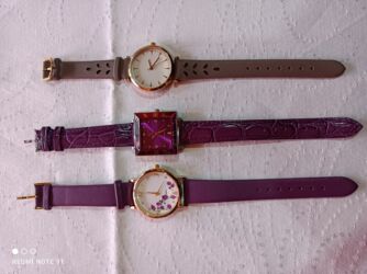 брендовые часы: Набор наручных часов (4 модели) 1) Женские часы с круглым