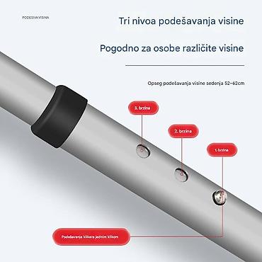 Medicinski nameštaj: Prenosiva toaletna stolica sa točkićima i noćnom posudom - 3-u-1 — 5