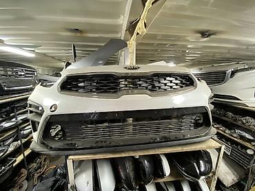 line: Передний бампер в сборе для Kia (оригинал, с заводской эмблемой Kia на — 1