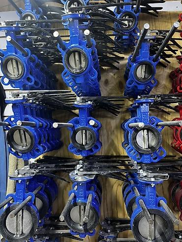 Дисковые затворы межфланцевые (butterfly valve), рычажное управление