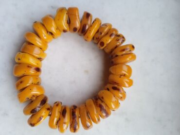 Bijuteriya dəstləri: Təbii kəhrəba aksesuar dəsti - Material: 100% təbii kəhrəba (sarı — 9