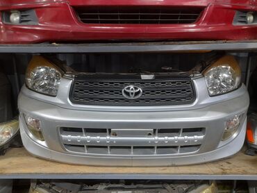 toyota раф 4: Передний Бампер Toyota 2004 г., Б/у, цвет - Серебристый, Оригинал
