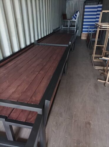 Столы для кафе: Мебель для сада. Скамейка. Садовый стол Уличный туалет. Летний душ — 28