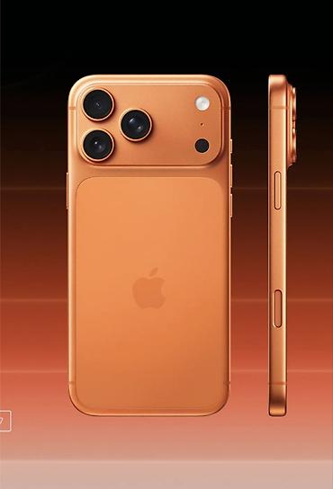IPhone 17 Pro Max, Б/у, 512 ГБ, Оранжевый, Чехол, 100 %