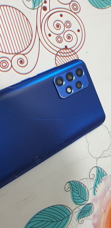 iphone копия: Samsung Galaxy A73, Б/у, 128 ГБ, цвет - Голубой, 2 SIM