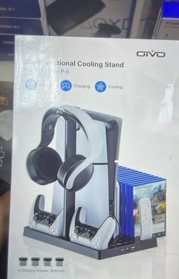 Oyun diskləri və kartricləri: Ps5 multifunctional cooling stand