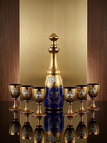 nerj qab: Rəng - Qızılı, Xrustal, 6, 2 l, Çexiya — 1