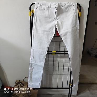 летние джинсы: Брюки Лето, Б/у, L, XL — 5