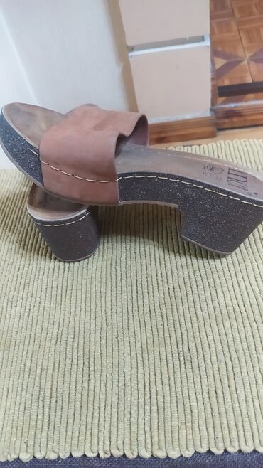 Домашние тапочки: Домашние тапочки, 37.5, Б/у, цвет - Синий — 15