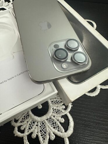 Apple iPhone: IPhone 15 Pro, 128 GB, Natural Titanium, Sənədlərlə — 6