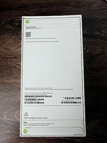 iphone 7 pro max 256gb: IPhone 17 Pro Max, 256 GB, Gümüşü, Sənədlərlə — 2