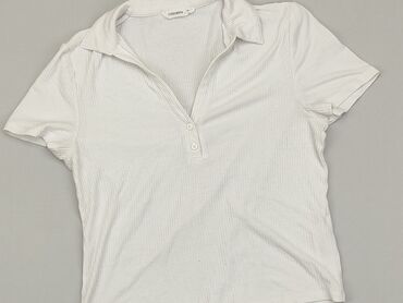 v neck t shirty damskie: Koszulka polo, Terranova, L, stan - Zadowalający