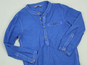 bluzka koronkowa dlugi rękaw: Shirt 5-6 years, condition - Very good, pattern - Monochromatic, color - Blue