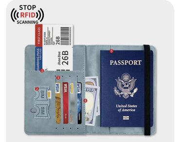 канцтовар: Обложка для паспорта, с кармашками для карт и всякой мелочёвки