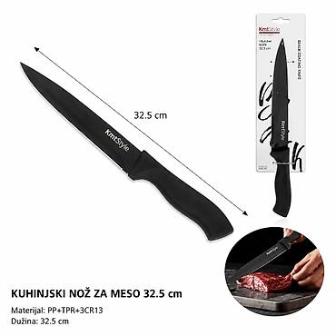 KMT Nož za sečenje mesa sa crnom drškom 2407444 - Brend: Kmt Style -