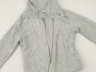 sweterki robione na drutach dla dziewczynki: Sweatshirt, 4-5 years, 104-110 cm, condition - Fair