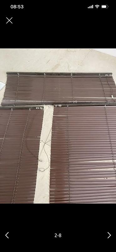 Шторы и жалюзи: Məhsul: Yatay jalüz pərdələr (qəhvəyi rəng) Təsvir: - Material — 7