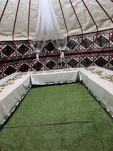 Аренда юрт: Аренда юрты, Каркас Деревянный, 65 баш, Стол — 2