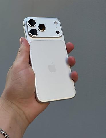 IPhone 14 Pro Max, Б/у, 128 ГБ, White Titanium, Защитное стекло, 100 %