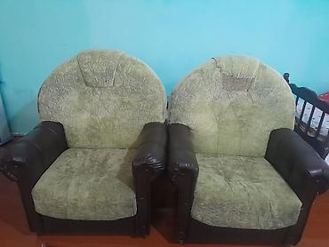 divan evi: İki ədəd yumşaq kreslo dəsti - Model: klassik üslubda, geniş oturacaq — 1