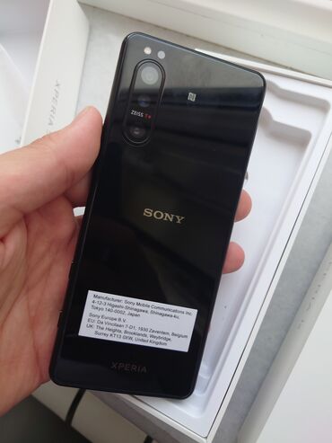 Sony: Sony Xperia 5 II, 256 GB, rəng - Qara, Sensor, Barmaq izi, İki sim kartlı