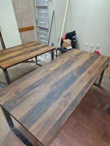 Kancelarijski stolovi: KANCELARIJSKI STO IZRADA PO MERI MODEL TRAPEZ HRAST | Izrada nameštaja — 2