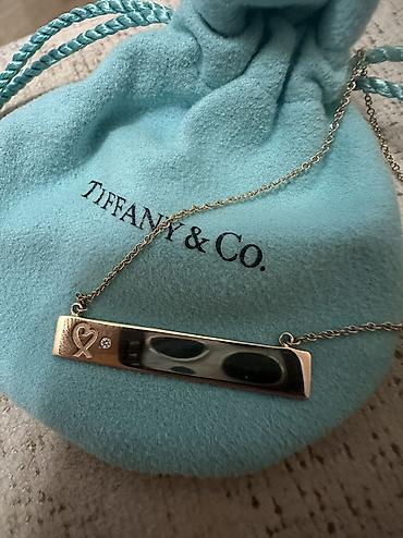 xonca bezemek: Boyunbağı, Tiffany, Çəhrayı qızıl, 750 Əyar, 4 g — 2